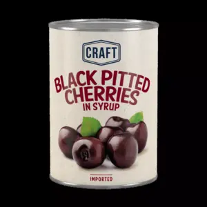 CHERRIES - PITTED BLACK (400g)