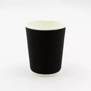 CTG RIPPLE BLACK CUP 250ML  (25)