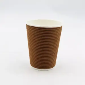 CTG RIPPLE KRAFT CUP 350ML (25)