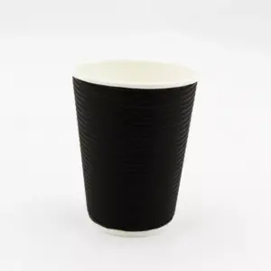 CTG RIPPLE BLACK CUP 350ML (25)