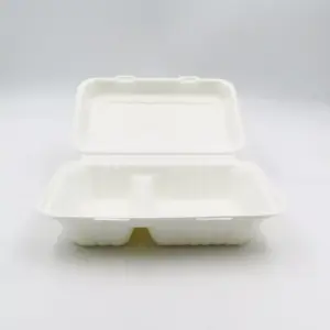 BOX - SUGARCANE 2 COMPARTMENT (50)