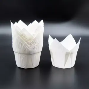 MUFFIN CASES - HIGH WHITE (10)