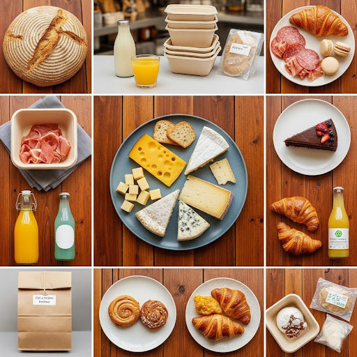 assortment of packtown catering supplies food and packaging