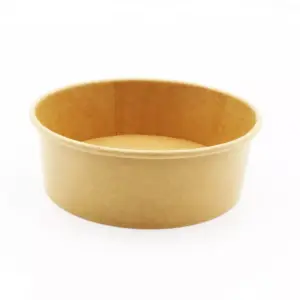 20oz Kraft paper salad bowl for takeaway food