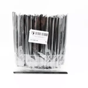 STRAWS - THICK BLACK (100)