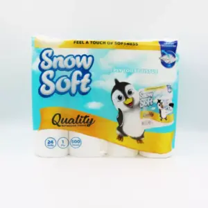 TOILET PAPER - 1 PLY SNOW SOFT (24)